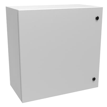 Hammond Slotted 1/4 Turn Latch Electrical Enclosures, 24 in H, 12 in D, 24 in W, NEMA 4, Steel EN4SD242412LG